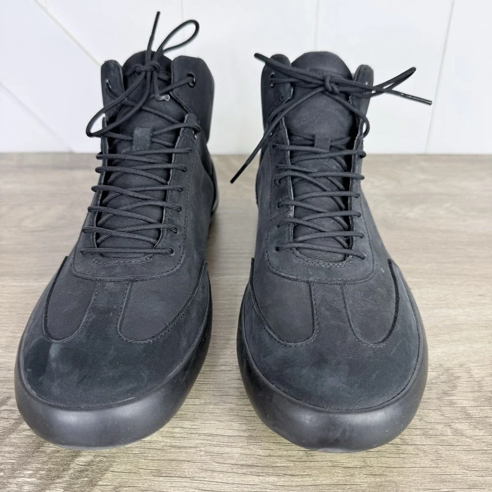 Camper Black Pursuit Men's US 12 12.5 EU 46 Nubuck Hi Top Boots Sneakers Lace Up